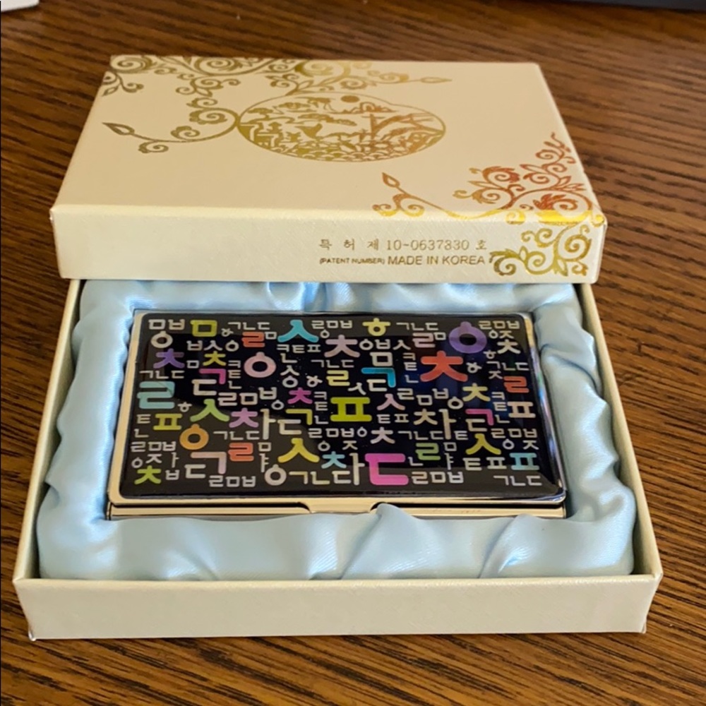 New business card case/holder